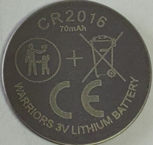 CR2016 Lithium Coin Cell Battery (3 Volt / 90 mAh)